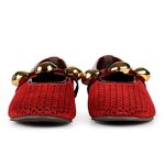 Sapatilha Ballet Flat Paris Camurça Vermelho