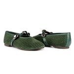 Sapatilha Ballet Flat Paris Camurça Bandeira
