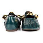 Sapatilha Ballet Flat Paris Verniz Esmeralda