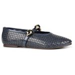Sapatilha Ballet Flat Paris Verniz Marinho 