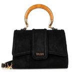 Bolsa Orcade Camurça Preta