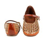 Sapatilha Ballet Flat Orcade Laranja