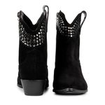 Bota Amber Western Camurça Preta