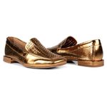 Mocassim Loafer Rebecca Laser Bronze