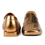 Mocassim Loafer Rebecca Laser Bronze
