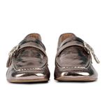 Mocassim Loafer Rebecca Metalizado Inox