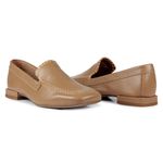 Mocassim Loafer Rebecca Couro Ocre