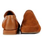 Mocassim Loafer Rebecca Camurça Caramelo