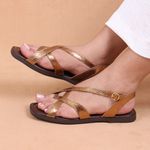 Rasteira Marbella Orcade Tiras Bronze