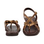 Rasteira Marbella Orcade Tiras Bronze