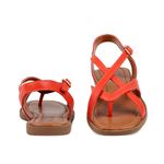 Rasteira Marbella Orcade Tiras Dark Orange