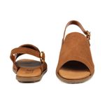Rasteira Comfy Roma Orcade Camurça Caramelo