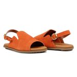 Rasteira Comfy Roma Orcade Camurça Laranja