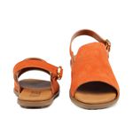 Rasteira Comfy Roma Orcade Camurça Laranja