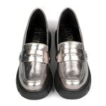 Loafer Naty Orcade Metalizado Inox