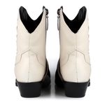 Bota Western Amber Orcade Bicolor Preta e Off White