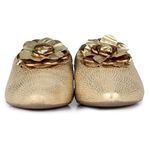 Mule Pietra Orcade Flor Baby Metal Dourado