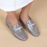 Mocassim Loafer Orcade Manta Baby Metal Ônix