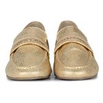 Mocassim Loafer Orcade Manta Baby Metal Dourado