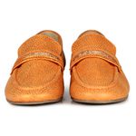 Mocassim Loafer Orcade Manta Baby Metal Laranja