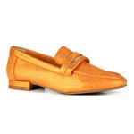 Mocassim Loafer Orcade Manta Baby Metal Laranja