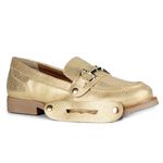 Mocassim Loafer Vittoria Orcade Baby Metal Dourado