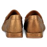 Mocassim Loafer Rebecca Orcade Strass Baby Metal Bronze