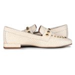 Mocassim Loafer Rebecca Orcade Studs Snake Osso