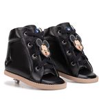 Dennis Brown Mickey sapatilha em couro com barra de regulagem