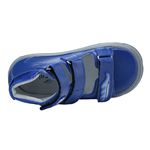 Sandália Neurofuncional Shark cano alto 3 velcros Azul bic