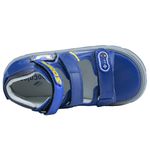 Sandália Neurofuncional SONIC cano alto 3 velcros AZUL BIC