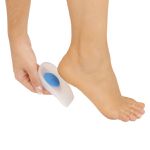 Ortho Pauher - Calcanheira Siligel P/ Esporão Com Ponto Azul 