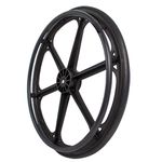 Jaguaribe - Roda Aro 24 Nylon Pneu Macio Preto e Bucha