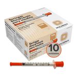 Seringa Para Insulina 1ml 8,0 X 0,30mm 30g C/ 10un Descarpack