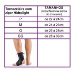 Tornozeleira Ajustável Hidrolight Neoprene com Zíper 