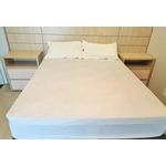 Senior - Protetor Cama de Viuva Com Elastico Bege