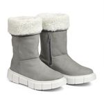 Bota de Frio - Proteção Térmica, Couro Nobuck, Lã E Impermeável - Aspen Cinza