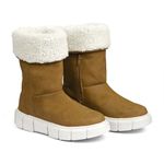 Bota de Inverno - Proteção Térmica, Couro Nobuck, Lã E Impermeabilidade - Aspen Camel