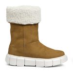 Bota de Inverno - Proteção Térmica, Couro Nobuck, Lã E Impermeabilidade - Aspen Camel