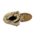 Bota Feminina de Inverno Em Couro Forrada Com Lã E Impermeável a Neve - Bariloche Camel