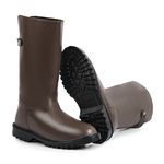Bota de Frio e Neve - Couro Nobre, Forrada e impermeável - Munique Marrom Chocolate