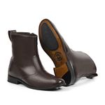 Bota Frio Intenso - Nobre, Couro de Carneiro e com Lã - London Marrom