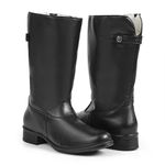 Bota de Inverno, Frio e Neve - Couro Legítimo, Com Lã E Impermeável - Montreal Preta