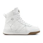 Tênis Feminino Branco, Couro Puro, Frio e Neve - Impermeável e Antiderrapante - Vancouver Branco