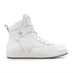 Tênis Masculino Branco - Boots para Inverno e Neve - Lã Interna, Couro Puro - Toronto Branco