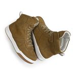 Tênis Feminino Sneaker de Frio em Couro e Lã - Impermeável - Vancouver Camel