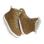 Tênis Masculino para o Inverno, Couro Nobuck e Lã - Neve e Frio - Toronto Camel