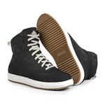 Tênis Masculino para Frio e Neve, Couro Puro e Lã - Sneaker Toronto Preto