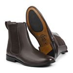 Bota de Frio - Chealsea em Couro de Carneiro e Lã - Torino Marrom