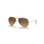 SOLAR RAY BAN AVIADOR LARGE METAL 3025 112/M2 55 (PEQUENO) - OURO